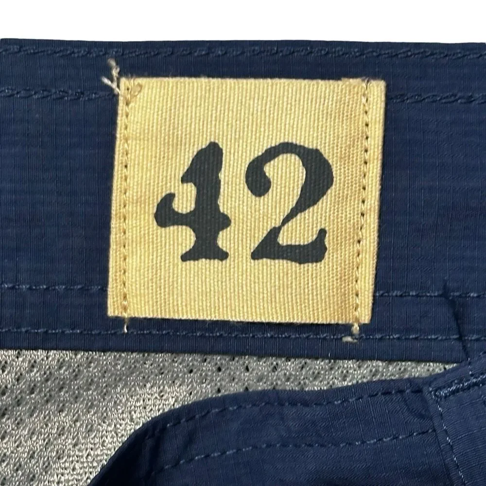 Red Head Cargo Shorts Mens 42 Blue Belted Nylon Pockets Outdoor EUC